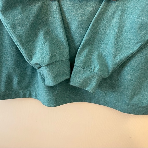 Bad Birdie Bell Air Golf Heather Turquoise Blue 1/4 Zip Pullover Mens Medium - Picture 8 of 9